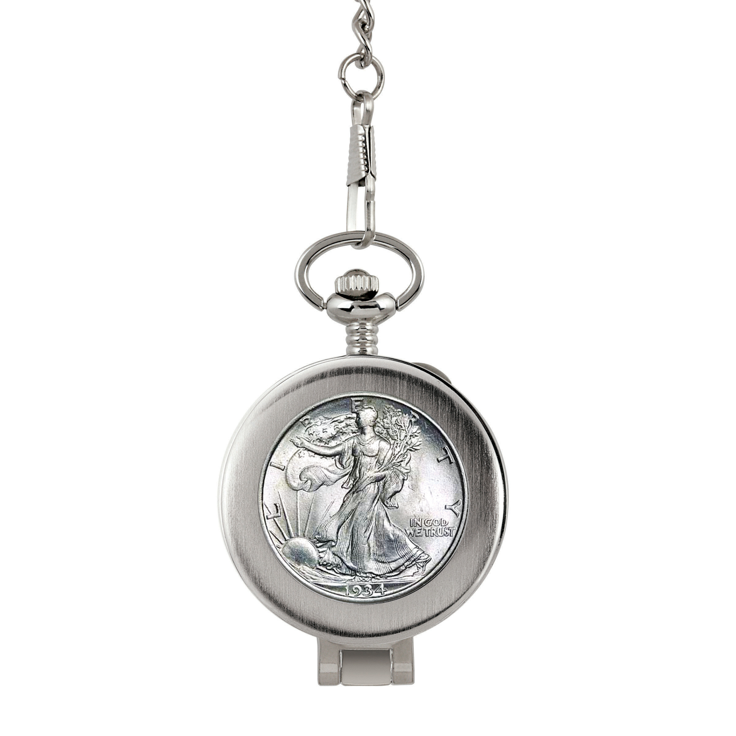 Walking liberty half clearance dollar pocket watch