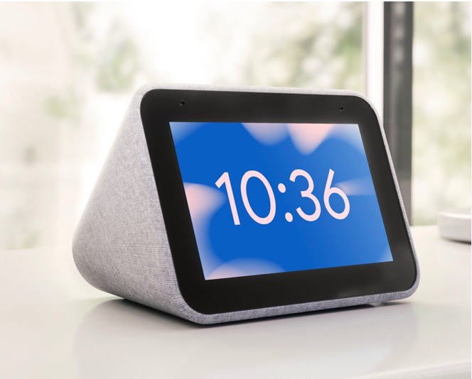 LENOVO Smart Alarm Clock Essential with Google Assistant Night Light ...