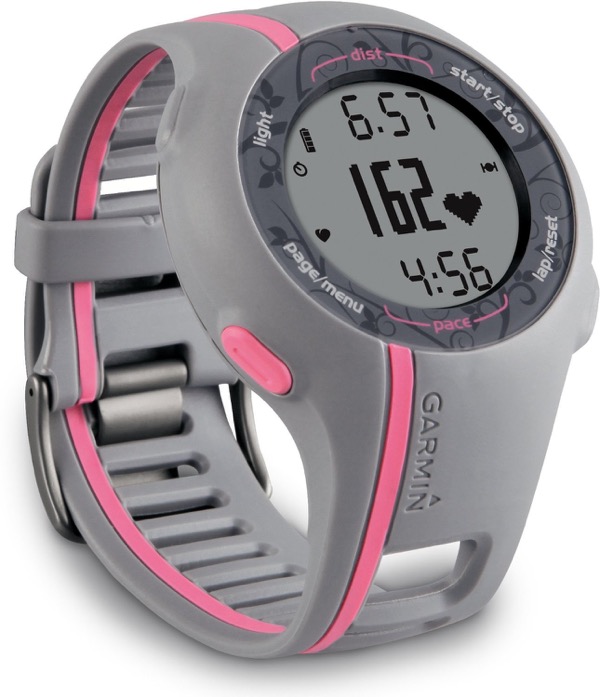 Garmin Forerunner 110 Ladies Gps Heart Rate Monitor Hrm Running Watch Greypink Ebay