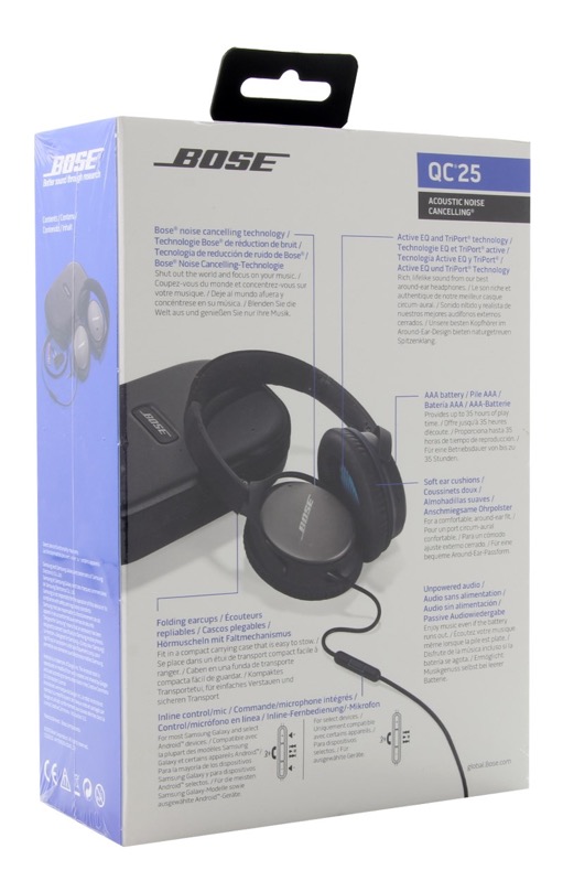 Bose Quietcomfort 25 Samsung Android Qc25 Noise Cancelling Headphones Headset Ebay