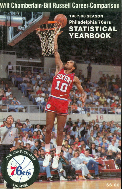 1987 88 Philadelphia 76ers Media Guide Maurice Cheeks  