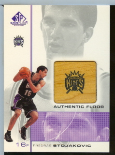 2000 01 SP Game Authentic Floor Predrag Stojakovic  