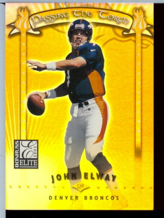 2001 Donruss Elite Passing The Torch John Elway Griese