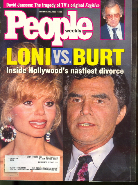 1993 People Magazine: Loni Anderson vs. Burt Reynolds | eBay