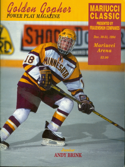 1994 Minnesota Gophers Mariucci Classic Andy Brink