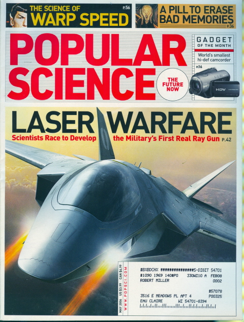 2006 Popular Science Laser Warefare   Real Ray Gun  