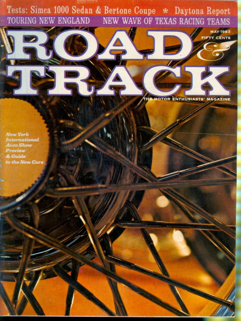 1963 Road & Track Magazine Turin Auto Show   New York  