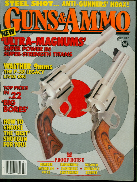 1987 Guns & Ammo Magazine Remington Magnum/Long Colt  