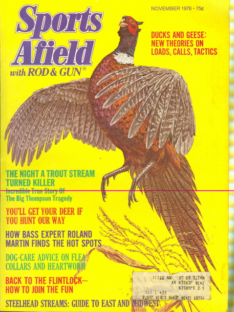 1976 Sports Afield Magazine Ducks/Geese   Trout Stream  