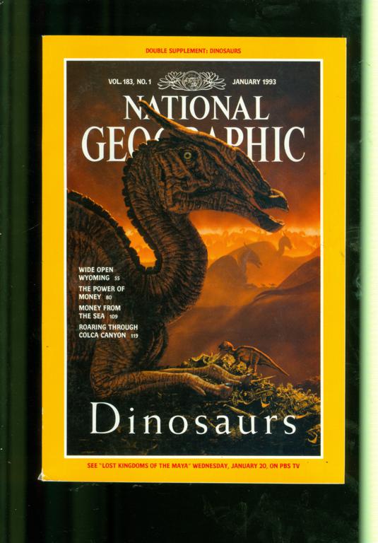 1993 National Geographic Magazine: Dinosaurs/Wide Open Wyoming/Colca ...