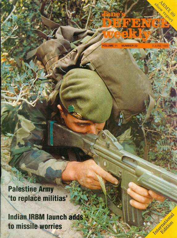 1989 Jane's Defence Weekly Magazine: Palestine Army/India IRBM Launch ...