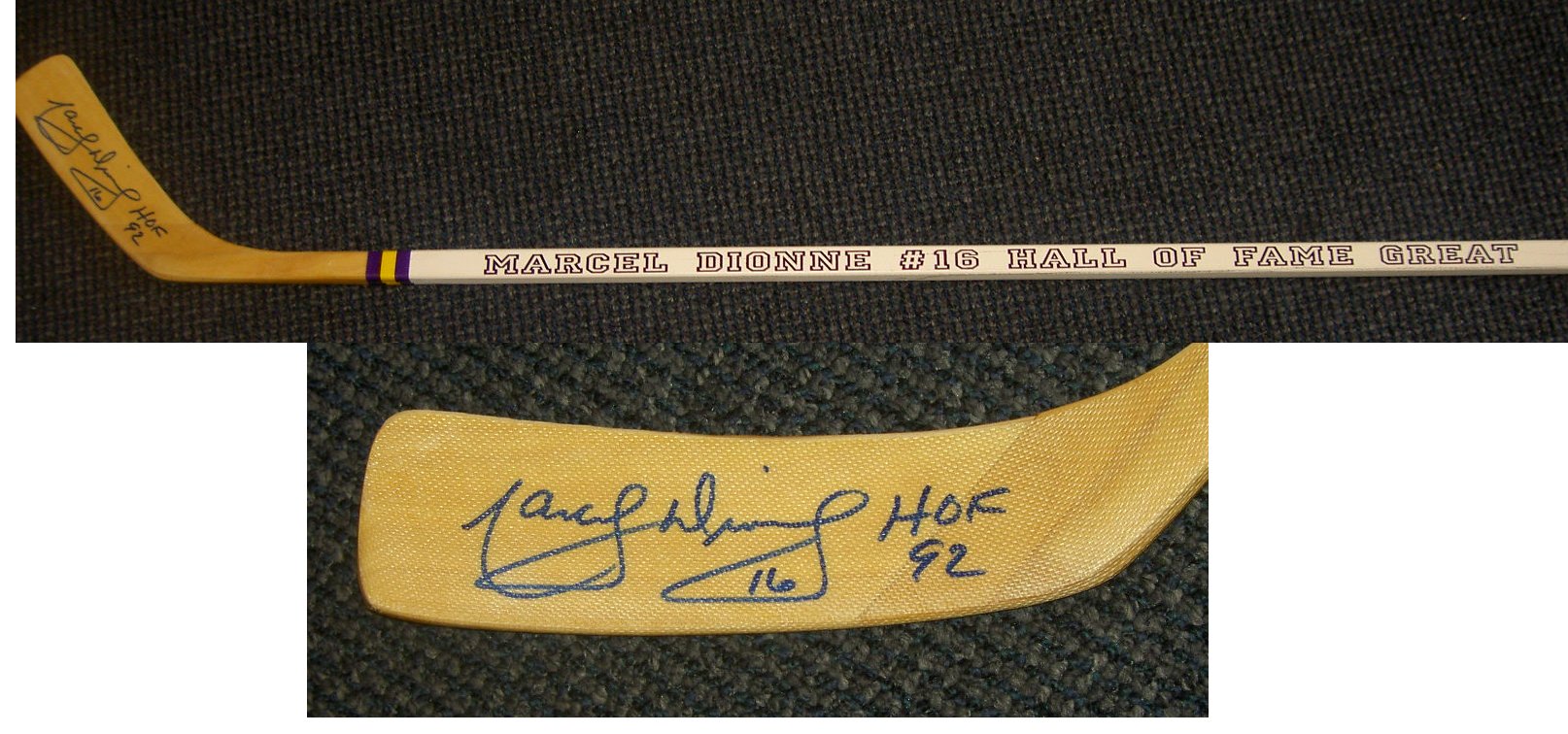 Marcel Dionne Autographed Signed Hockey Stick Los Anegels Kings w COA