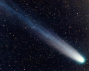 A comet, showing its dusty tail